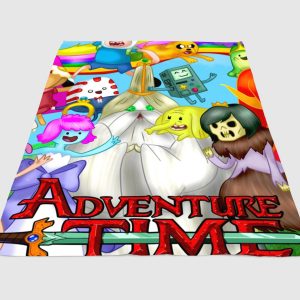 Party Adventure Time Fleece Blanket Sherpa Blanket