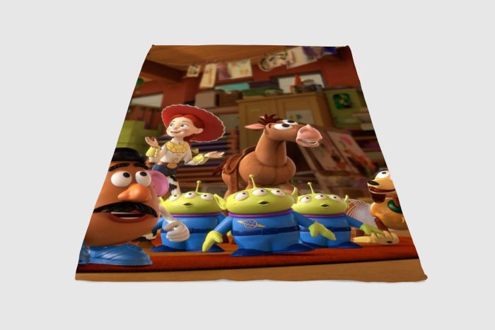 Pottato Head And Another Character Toy Story Fleece Blanket Sherpa Blanket