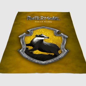 Pottermore Yellow Harry Potter Fleece Blanket Sherpa Blanket