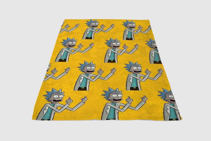Rick And Morty Comic Fleece Blanket Sherpa Blanket