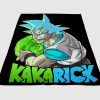 Rick And Morty Dragon Ball Z Fleece Blanket Sherpa Blanket