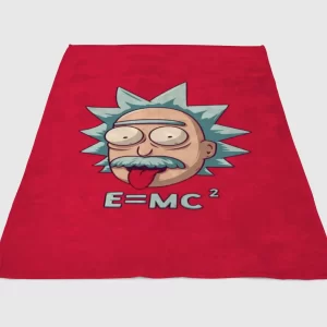 Rick And Morty Rick Einstein Fleece Blanket Sherpa Blanket