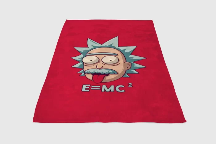 Rick And Morty Rick Einstein Fleece Blanket Sherpa Blanket