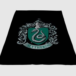 Slytherin Logo Harry Potter Fleece Blanket Sherpa Blanket