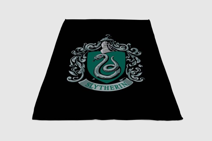 Slytherin Logo Harry Potter Fleece Blanket Sherpa Blanket