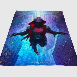 Spiderman Into The Spider Fleece Blanket Sherpa Blanket