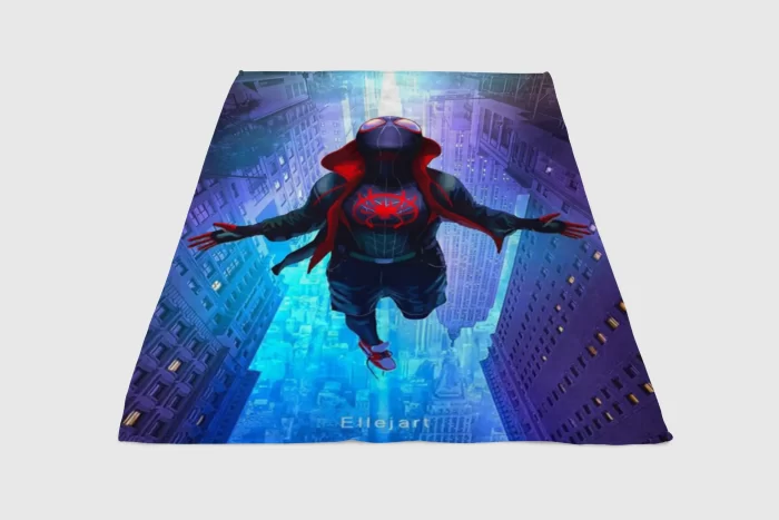 Spiderman Into The Spider Fleece Blanket Sherpa Blanket