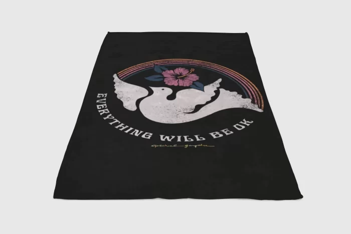 Spiritual Aesthetic Wallpaper Fleece Blanket Sherpa Blanket