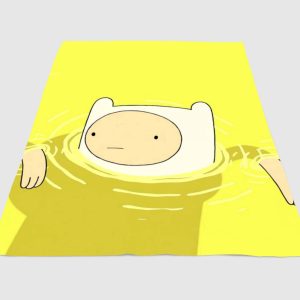 Swimming Adventure Time Finn Fleece Blanket Sherpa Blanket