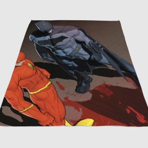 The Flash And Batman Fleece Blanket Sherpa Blanket