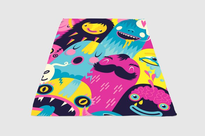 Vector Adventure Time Fleece Blanket Sherpa Blanket