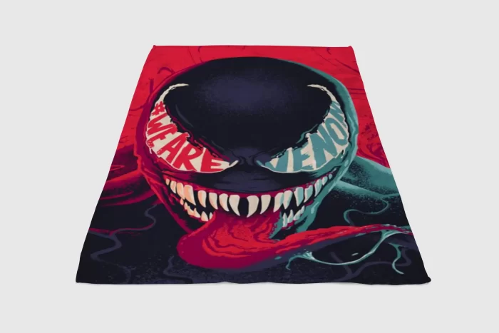 Venom Wallpaper Fleece Blanket Sherpa Blanket