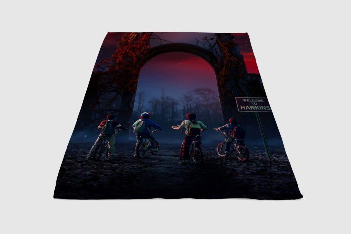 Welcome To Hawkins Stranger Things Fleece Blanket Sherpa Blanket