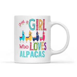 Just A Girl Who Loves Alpacas And Christmas - White Mug