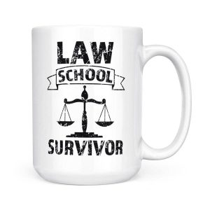 Alternative view of Law School Survivor Funny Lawyer Gifts - White Mug