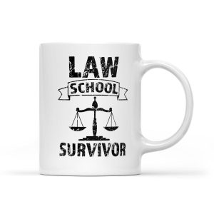 Law School Survivor Funny Lawyer Gifts - White Mug