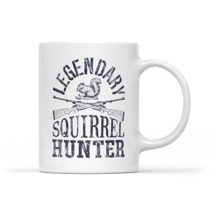 Legendary Squirrel Hunter Hunting Funny Vintage Gift Premium - White Mug