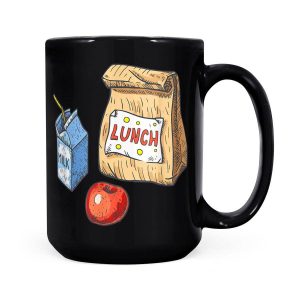 Alternative view of Lunch Lady Cafeteria Worker Perfect School Gift - Black Mug