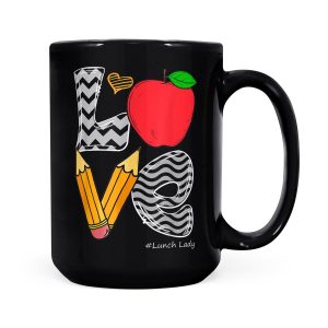 Alternative view of Lunch Lady Love Cafeteria Workers Elementary School Costumes - Black Mug