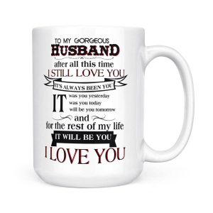 Alternative view of Magic Gift For Gorgeous Husband I Love Your - White Mug