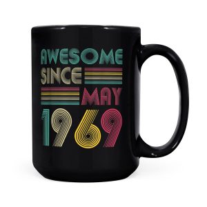 Alternative view of May 1969 50th Birthday Gifts for Men  Women - Black Mug