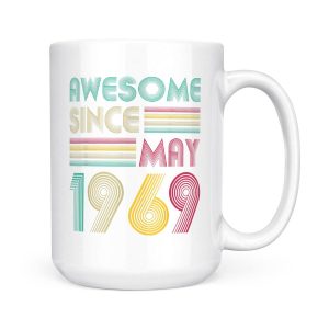 Alternative view of May 1969 Birthday Gifts for Men Women - White Mug