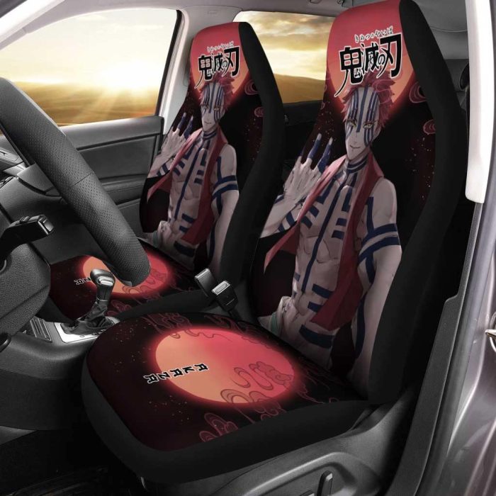 Akaza Car Seat Covers - Car Accessories Custom Demon Slayer: Kimetsu no Yaiba