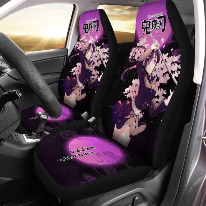 Anime Gifts Kanao Tsuyuri Car Seat Covers Custom Demon Slayer Anime Car Accessories
