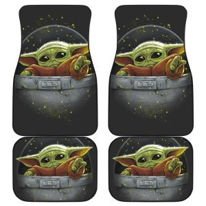 Baby Yoda Art Car Floor Mats The Mandalorian Disney Movies SWCFM01