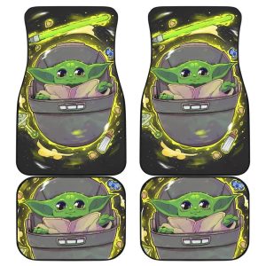 Baby Yoda Art Car Floor Mats The Mandalorian Disney Movies SWCFM02