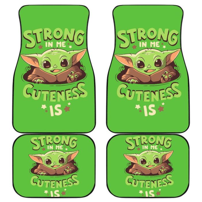 Baby Yoda Cute Car Floor Mats The Mandalorian Movies SWCFM09
