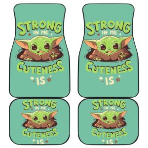 Baby Yoda Cute The Mandalorian Movies Car Floor Mats SWCFM08