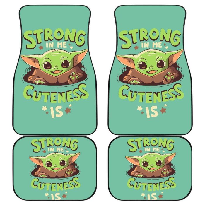 Baby Yoda Cute The Mandalorian Movies Car Floor Mats SWCFM08