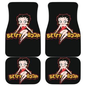 Betty Boop Car Floor Mats - Cartoon Car Floor Mats Betty Boop Hearts Fan Gift