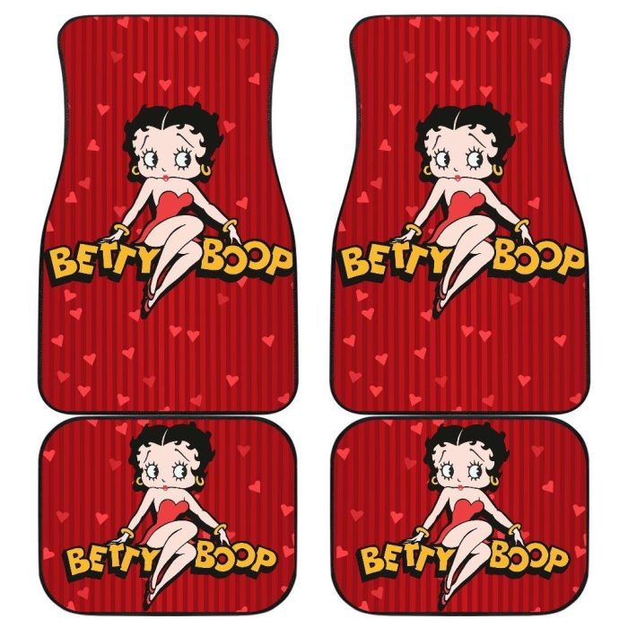 Betty Boop Car Floor Mats - Cartoon Pretty Betty Boop Car Floor Mats Fan Gift