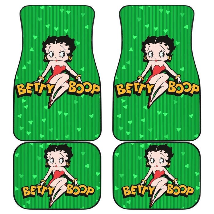Betty Boop Car Floor Mats - Pretty Betty Boop Cartoon Fan Gift Car Floor Mats