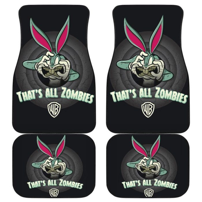 Bugs Bunny Zombies Car Floor Mats Looney Tunes