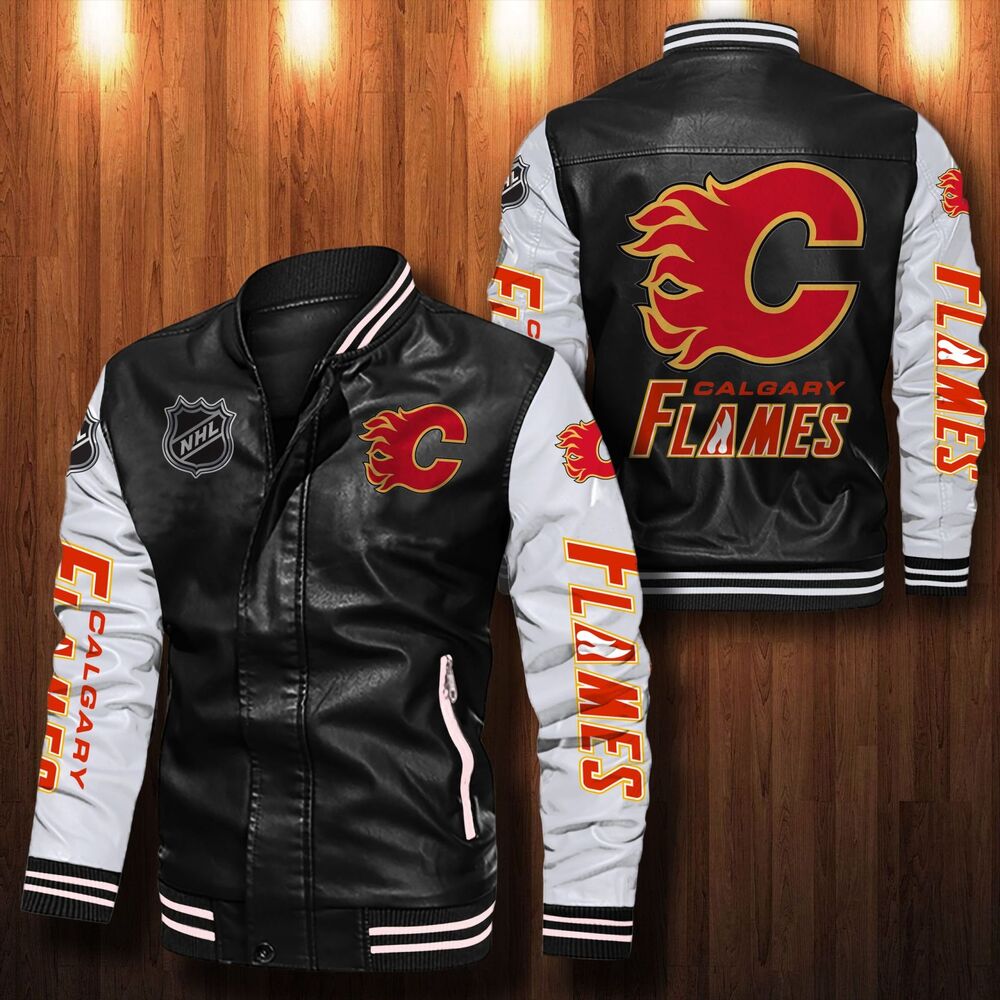 Leather Bomber Jacket