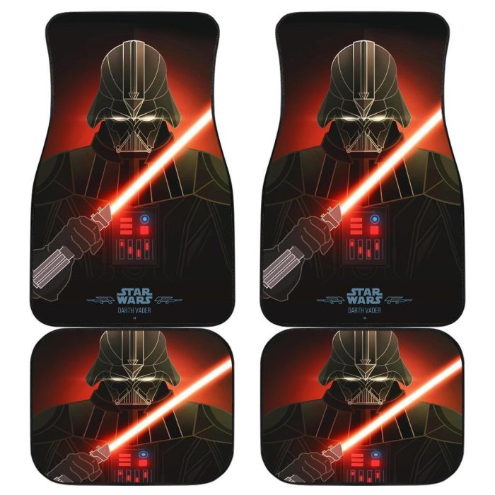 Darth Vader Star Wars In Red Theme Car Floor Mats SWCFM03