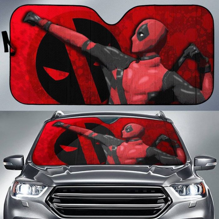 Deadpool Art Car Sun Shades Movie Fan Gift