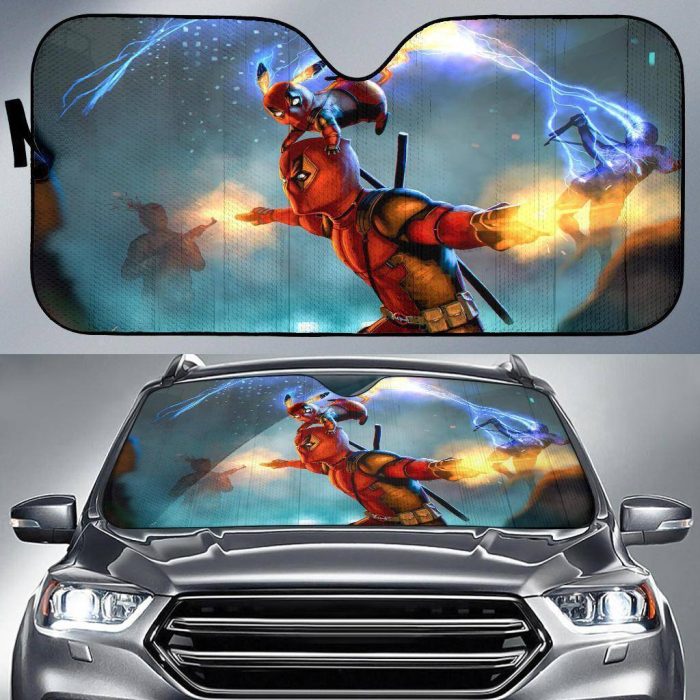 Deadpool Pikachu Team Auto Sun Shades