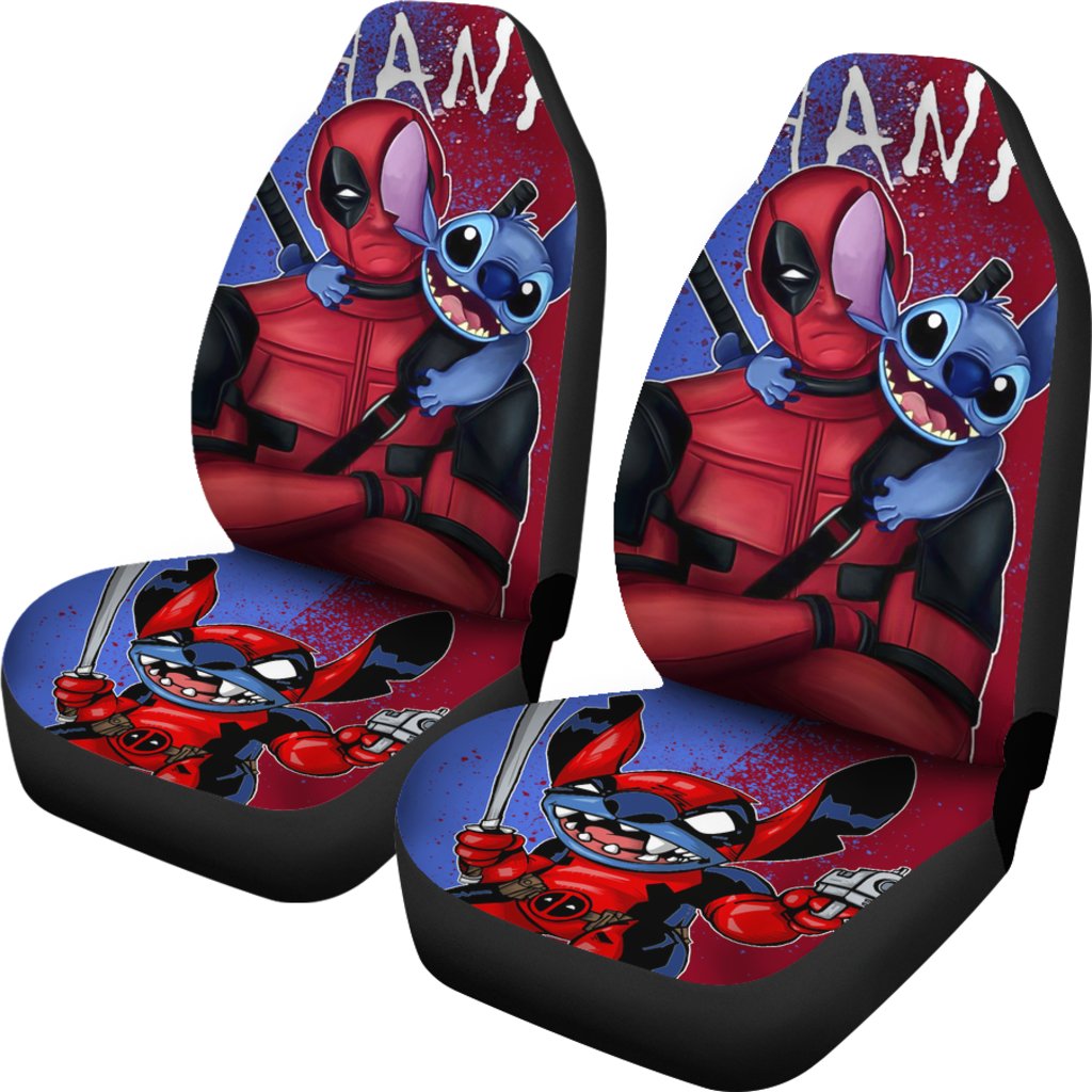 Deadpool Stitch Car Seat Covers – Car Accessories DN Cartoon Fan Gift ...