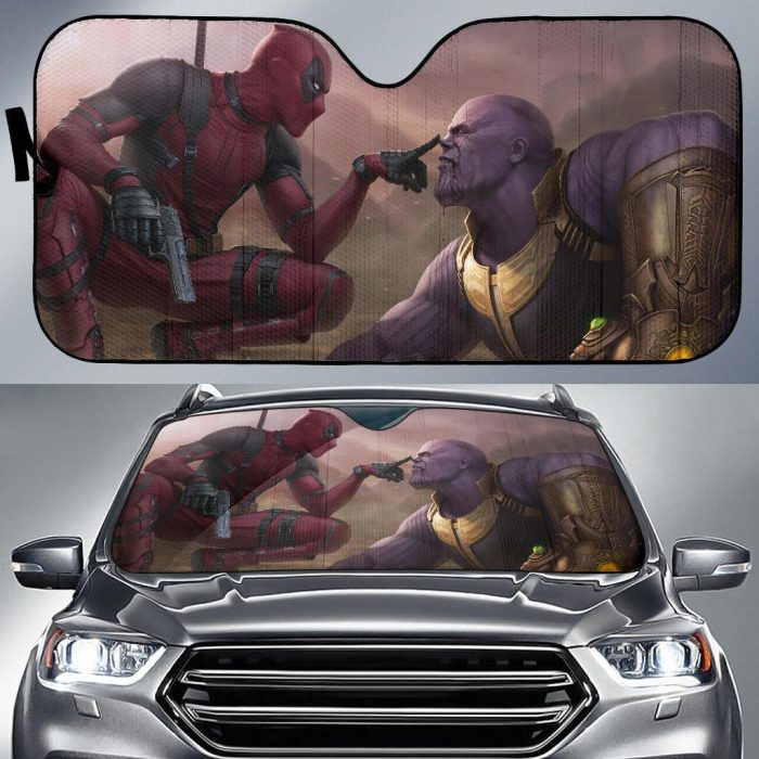 Deadpool vs Thanos Car Sun Shade