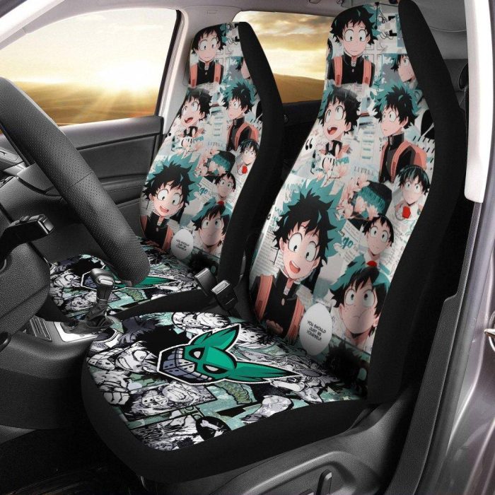 Deku Manga Car Seat Covers - Car Accessories Anime My Hero Academia Fan Gift