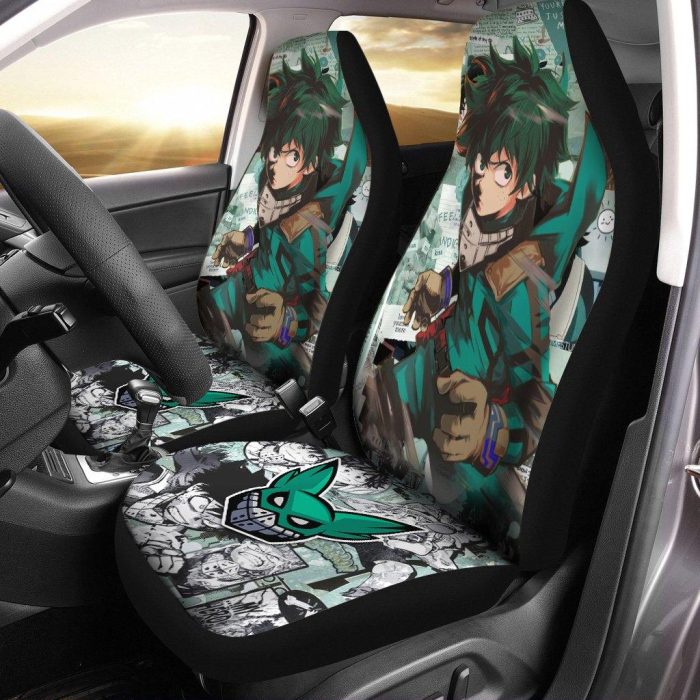 Deku Manga Cool Car Seat Covers - Car Accessories Anime My Hero Academia