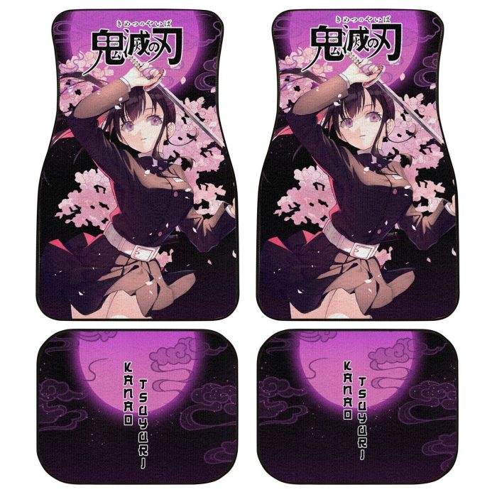 Demon Slayer Car Floor Mats - Kanao Car Floor Mats Custom Demon Slayer Anime Car Accessories Anime Gifts