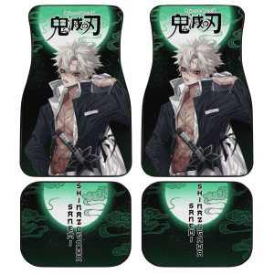 Demon Slayer Car Floor Mats - Sanemi Shinazugawa Car Floor Mats Custom Demon Slayer: Kimetsu no Yaiba