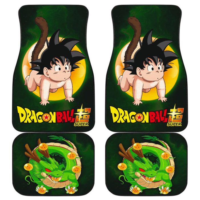 Dragon Ball Car Floor Mats - Dragon Ball Kid Songoku Funny Car Floor Mats Manga