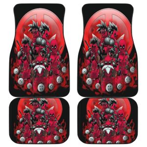 Dragon Ball Car Floor Mats - Dragon Ball X Deadpool Funny for Fans Car Floor Mats