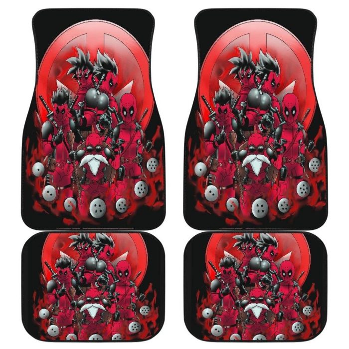 Dragon Ball Car Floor Mats - Dragon Ball X Deadpool Funny for Fans Car Floor Mats